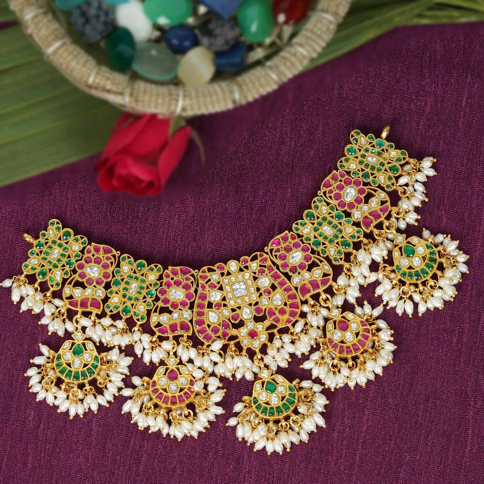 Kundan Pink Necklace