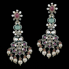 floral style earrings