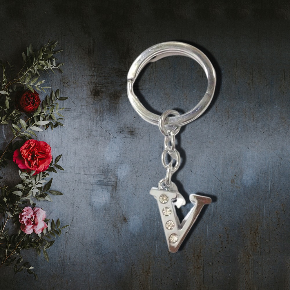 Silver Name Keychain