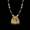 Ram parivar pendent with Ruby and emerald bead chain