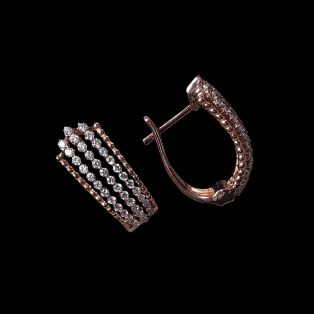 Fashionable Diamond Studs for Daily Wear with a Dazzling Centre Stone