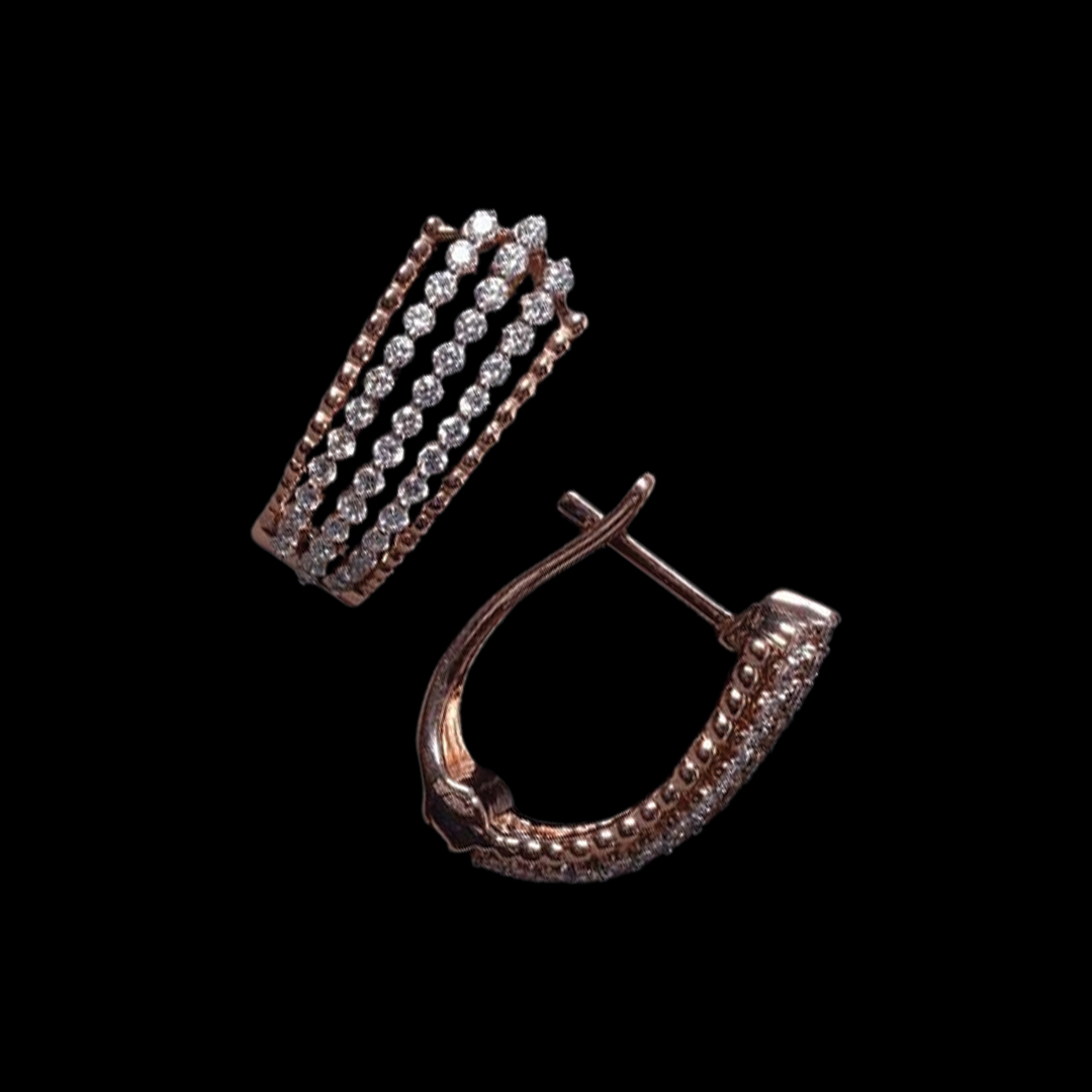 Fashionable Diamond Studs for Daily Wear with a Dazzling Centre Stone