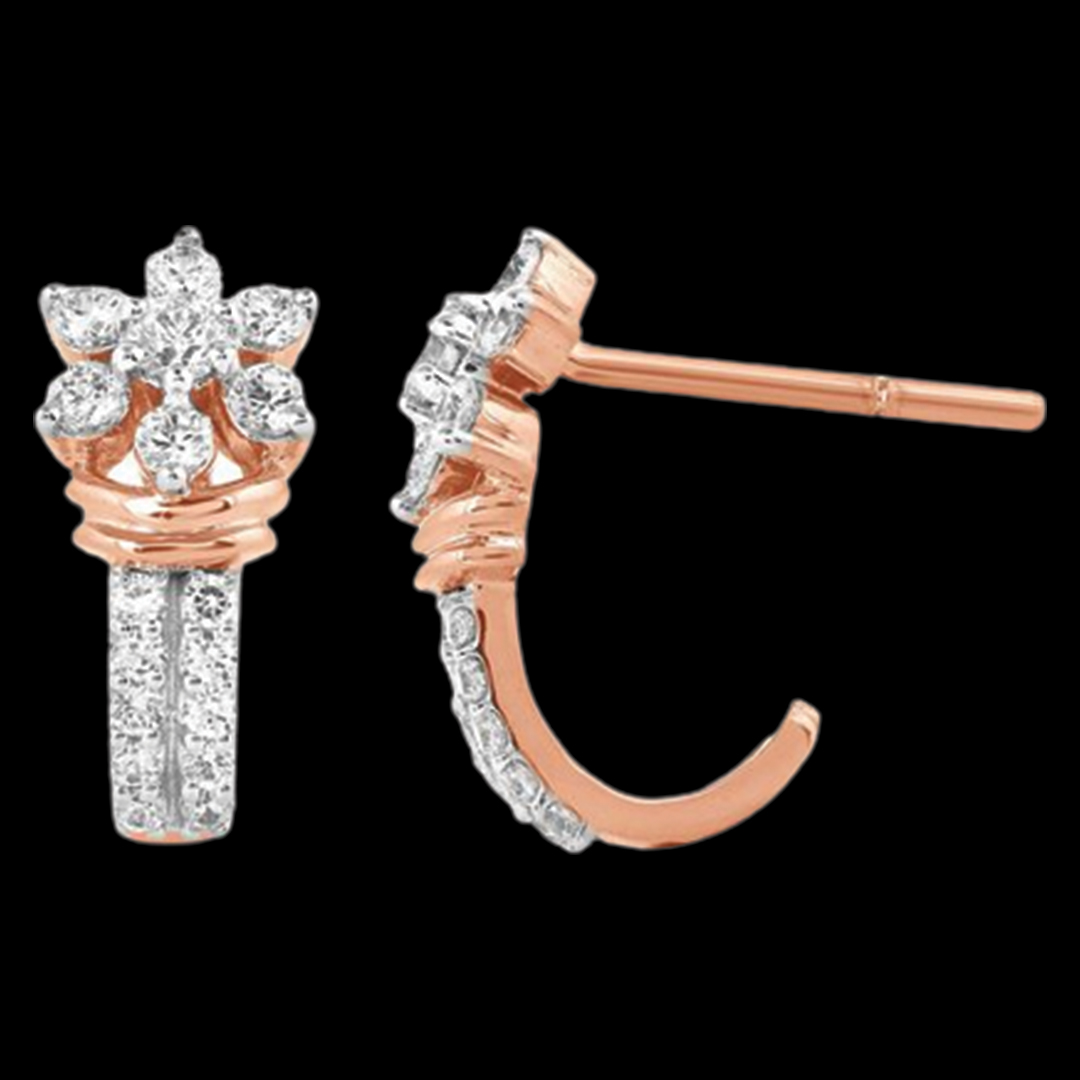 Fashionable Diamond Studs for Daily Wear with a Dazzling Centre Stone 6