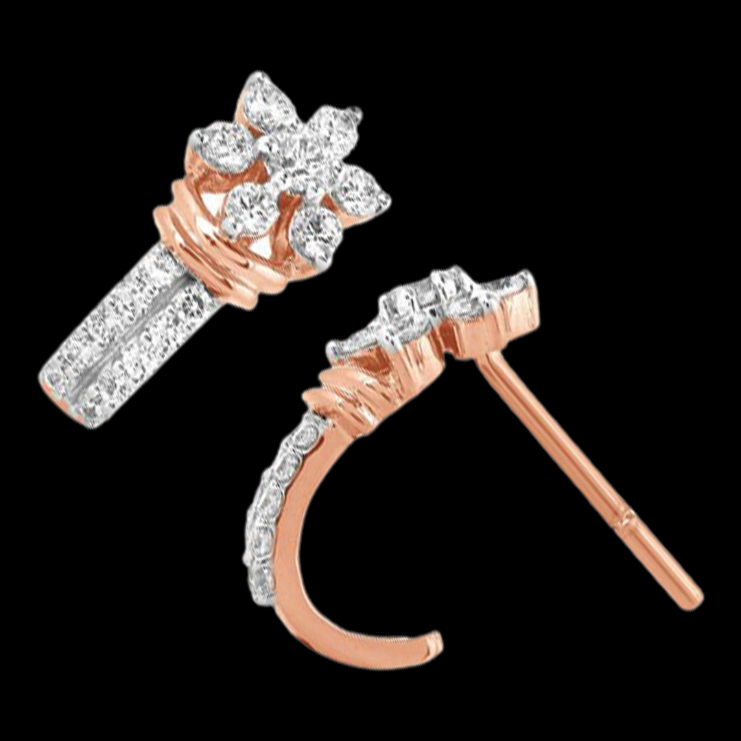 Fashionable Diamond Studs for Daily Wear with a Dazzling Centre Stone 25