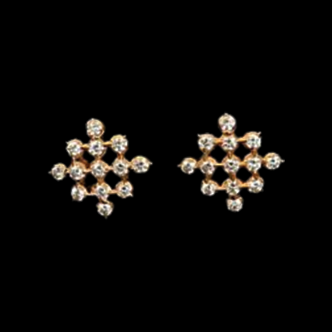 Dream Diamond Earring design with Geometric stone setting