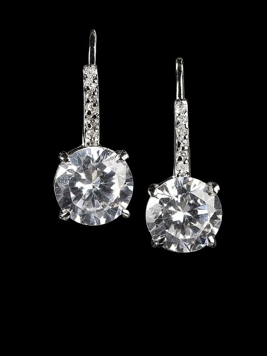 Infinite Allure: Solitaire Infinity Diamond Hoops