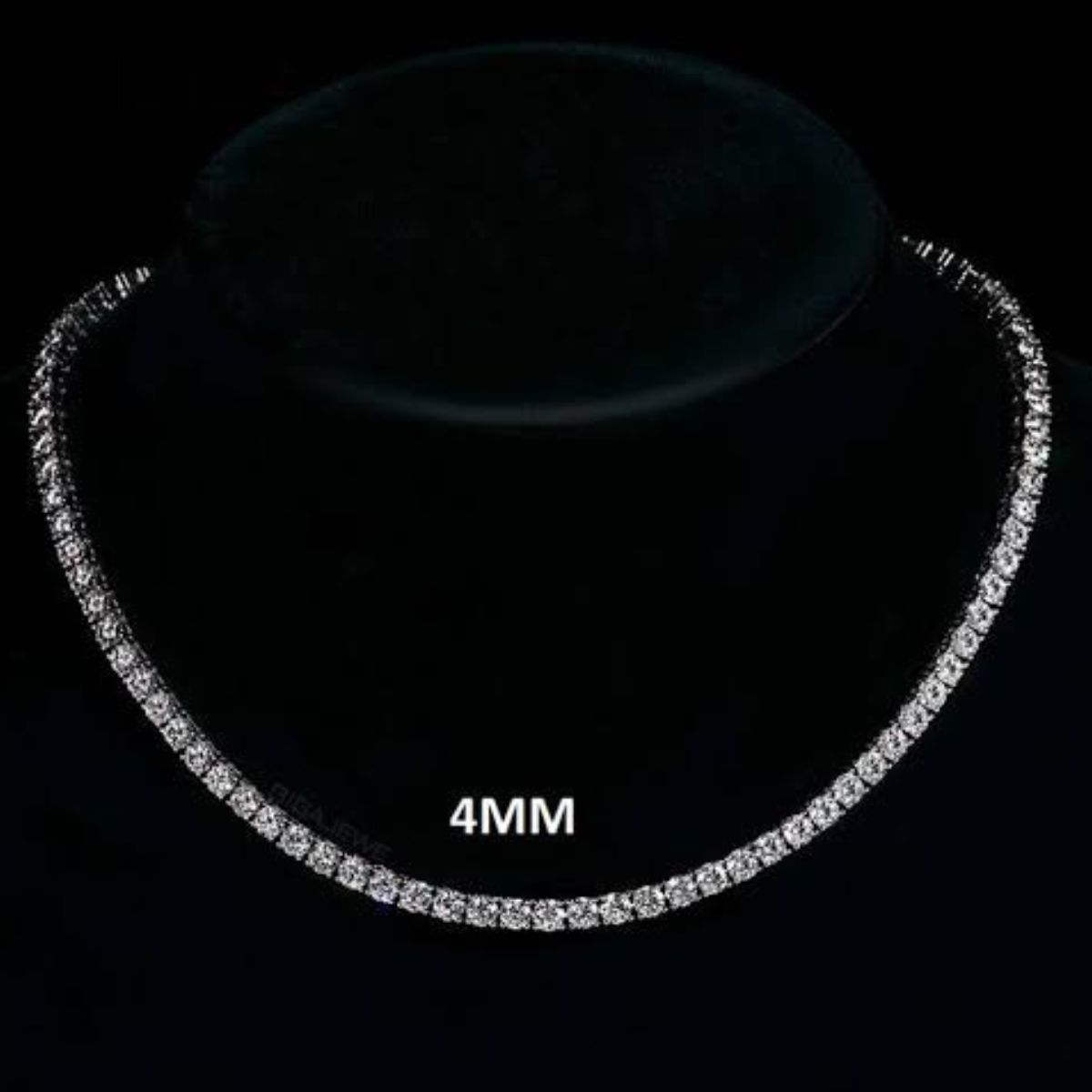 Luminous Beauty: The Stunning Solitaire 4mm Round Tennis Necklace