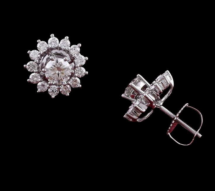 Radiant Beauty: Timeless Solitaire Diamond Earrings