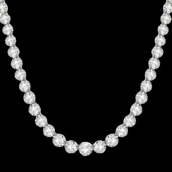 “Eternal Elegance: The Classic Solitaire 5mm Round Tennis Necklace”