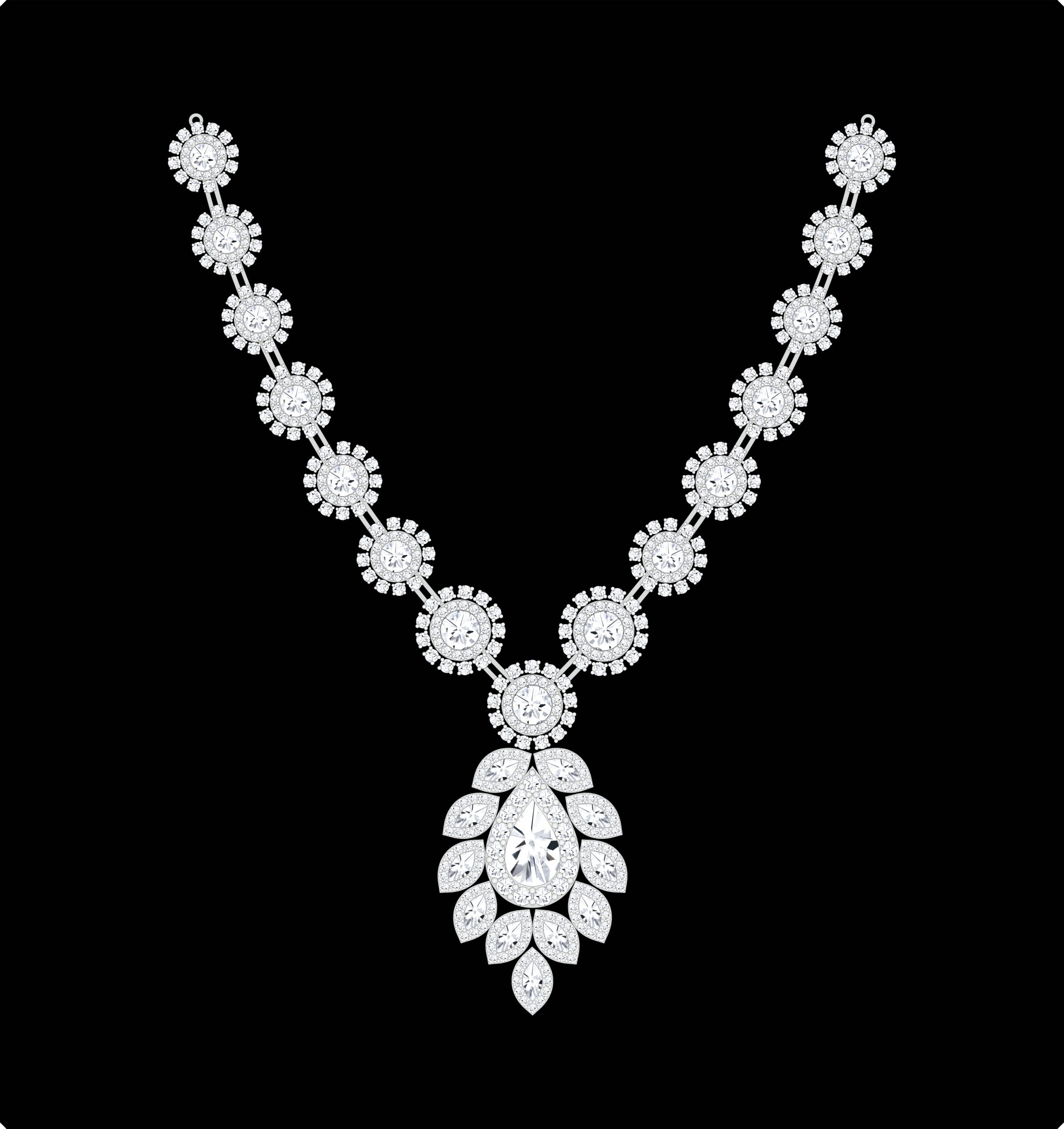 Dewdrop Elegance Diamond Necklace