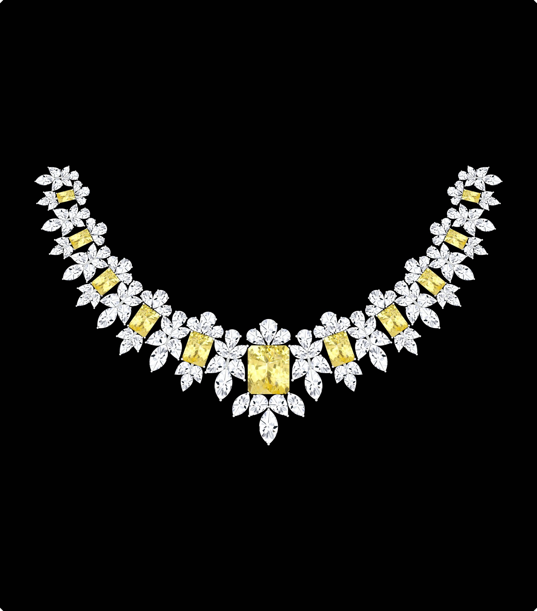 Moonlit Grace Diamond Necklace