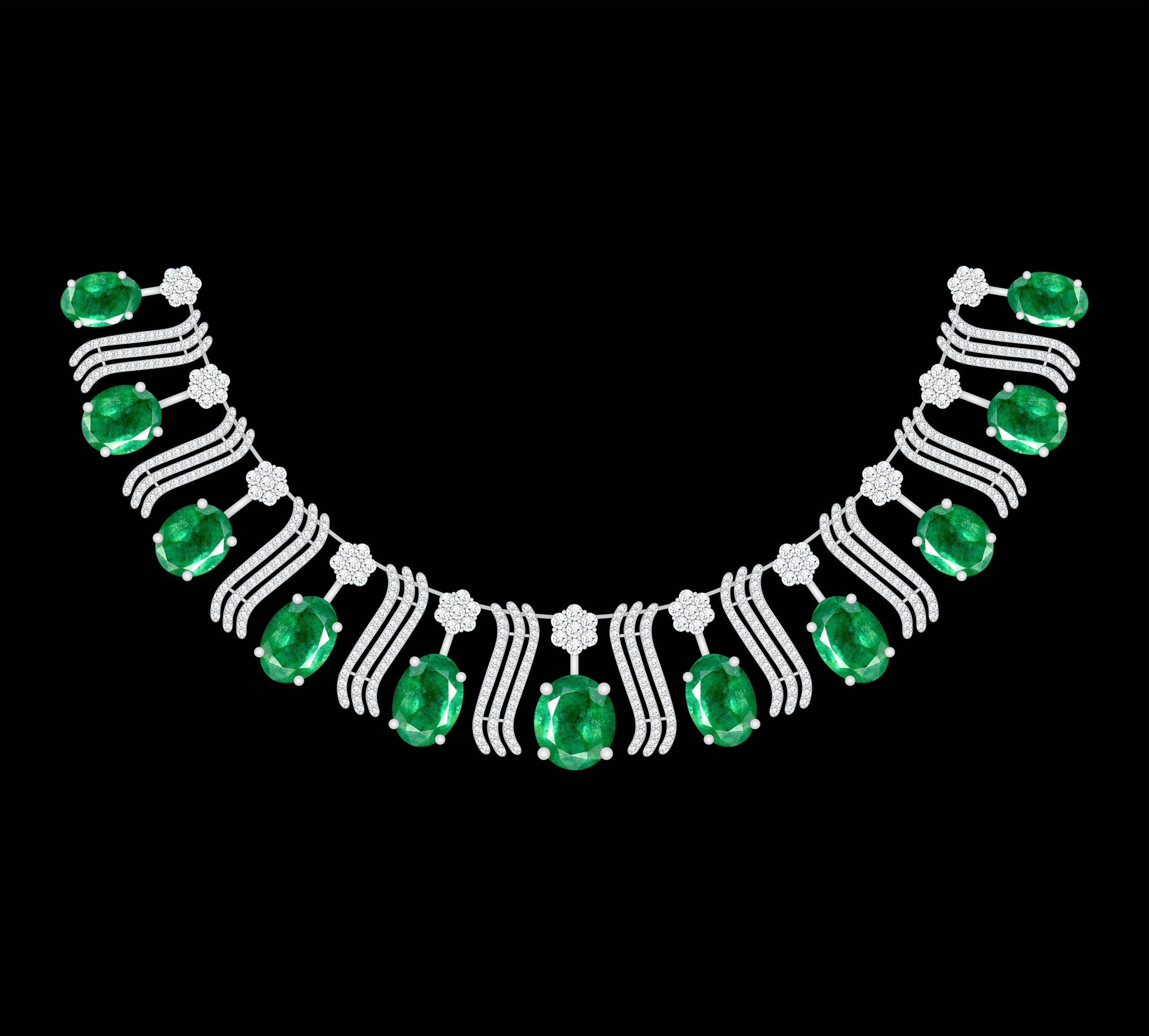 Dazzling Symphony Diamond Necklace