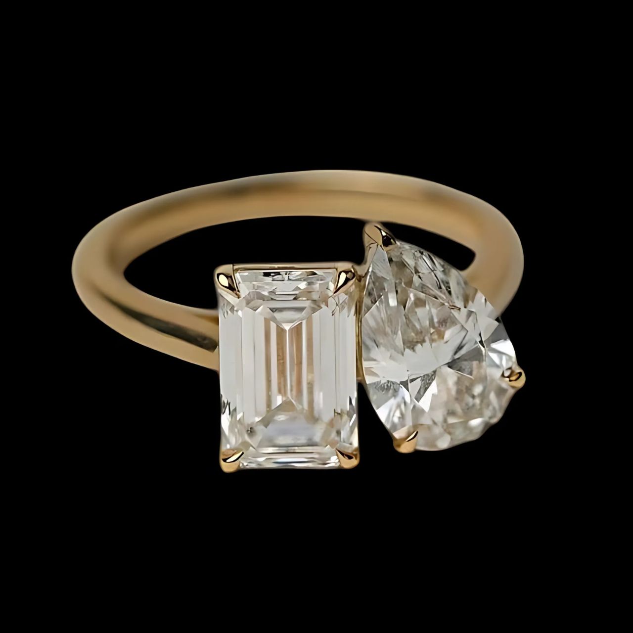 “Celestial Spark Solitaire Ring”