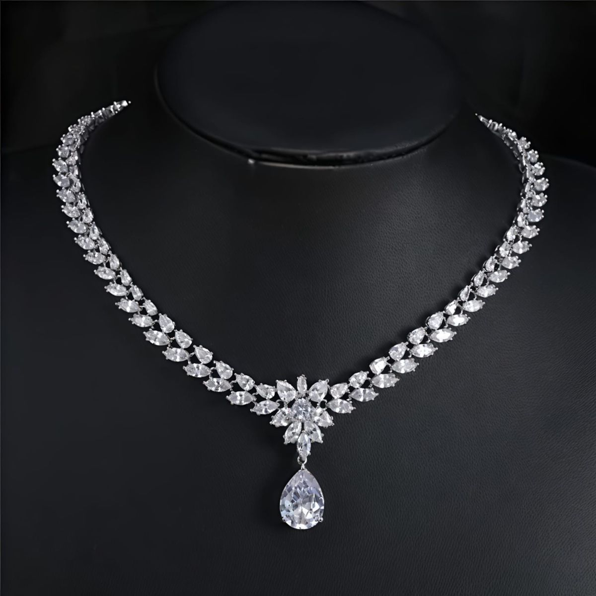 Shaped for Royalty Grading Tennis Necklace